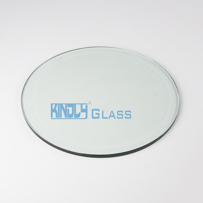 Clear Tempered Round Table Glass with bevel edge